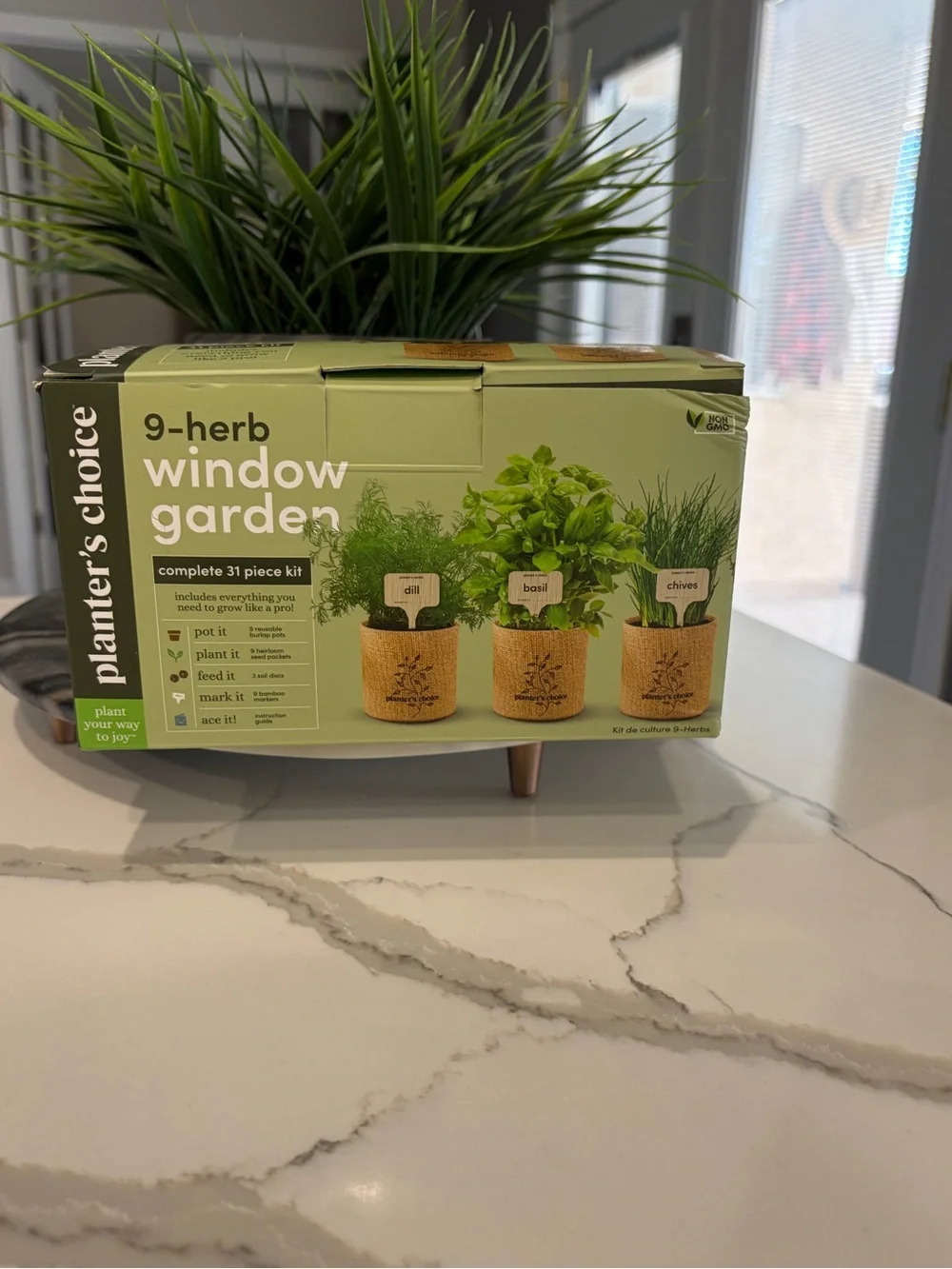 9-Herb Window Garden Kit – Green